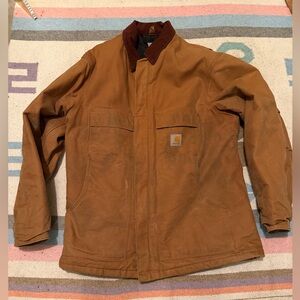 Vintage Carhartt Western Large Tall Chore Jacket  Arctic Quilt Duck Barn Coat